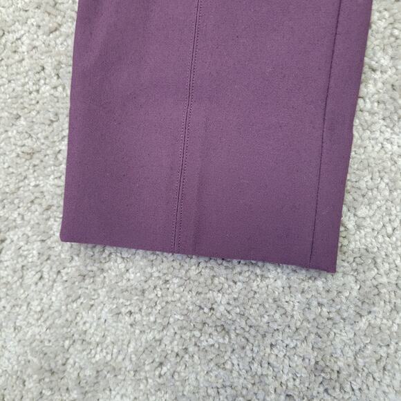 Vince Purple Stitch Front Midrise Ponte Stretch Pants Womens Size Small - Picture 2 of 10